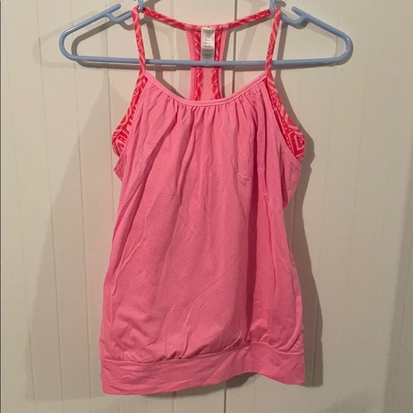 Ivivva 14 double Dutch tank top shirt bra pink - Picture 1 of 8